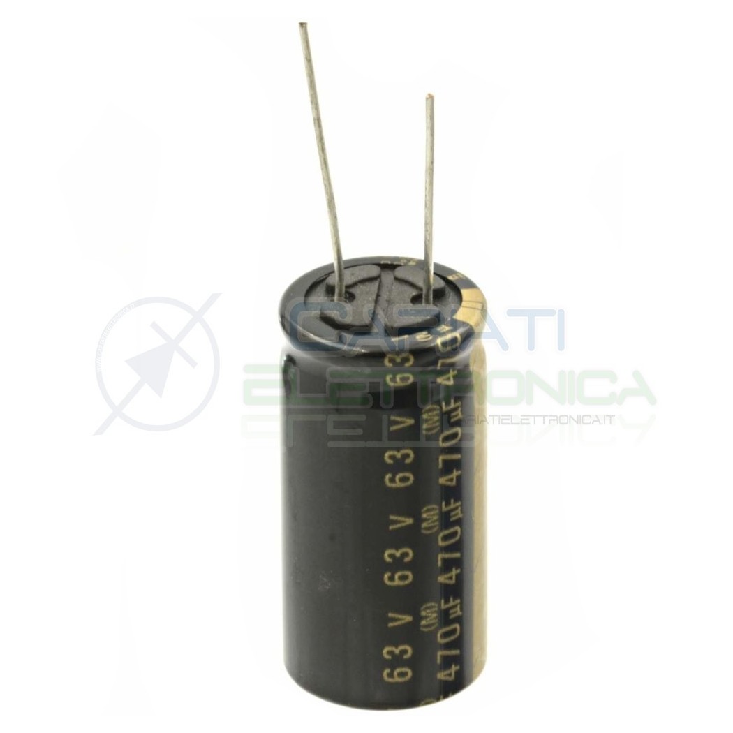 Electrolytic Capacitor 470uF 63V 18X35mm 85° pitch pin 7,5mm ElnaElna