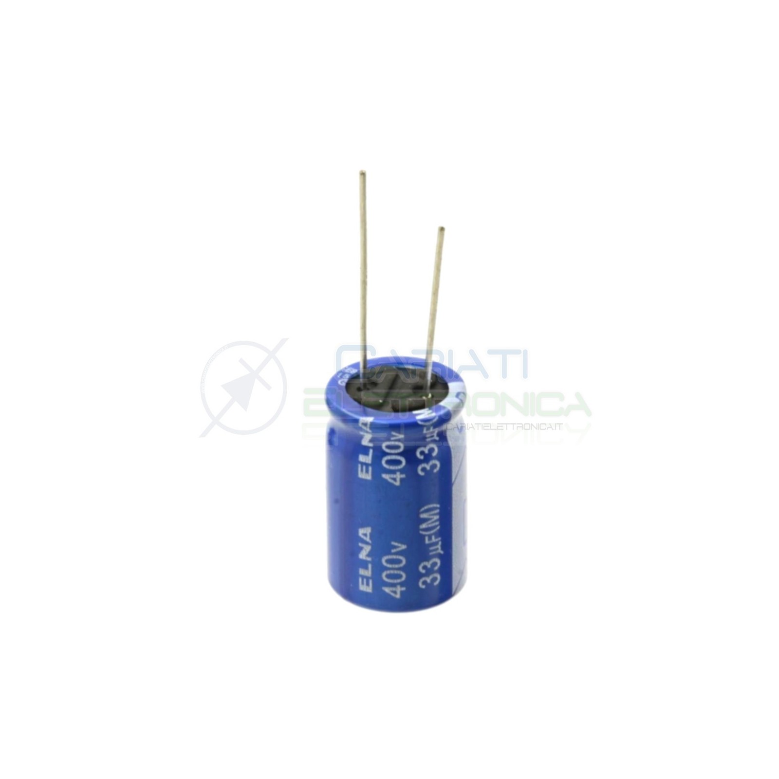 Condensatore Elelettrolitico 33 uF 33uF 400V 16X25 85° PASSO 7,5mm Elna Elna