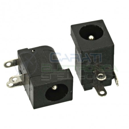 10 PEZZI CONNETTORE ALIMENTAZIONE DC JACK SPINA FEMMINA 5.5 x 2.1 mm