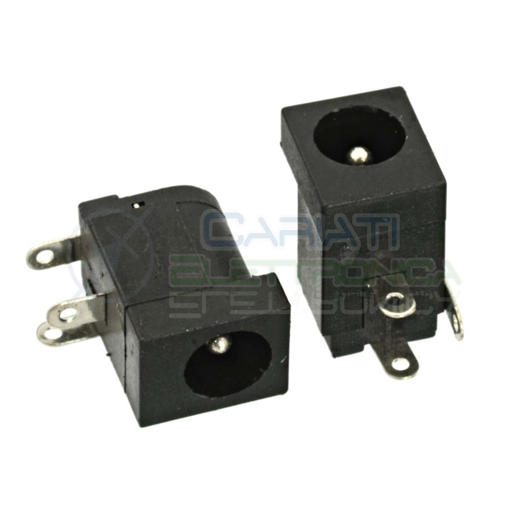 100 PEZZI CONNETTORE ALIMENTAZIONE DC JACK SPINA FEMMINA 5.5 x 2.1 mmGenerico