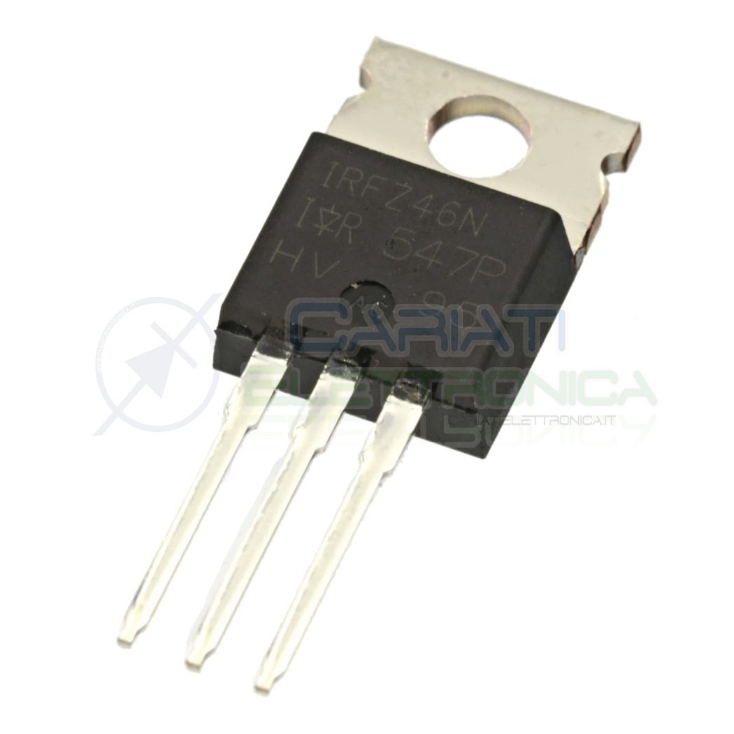 Transistor IRFZ46N IOR TO-220 N-Channel 53A 55V 107WATT IRFZ46NPBF Infineon