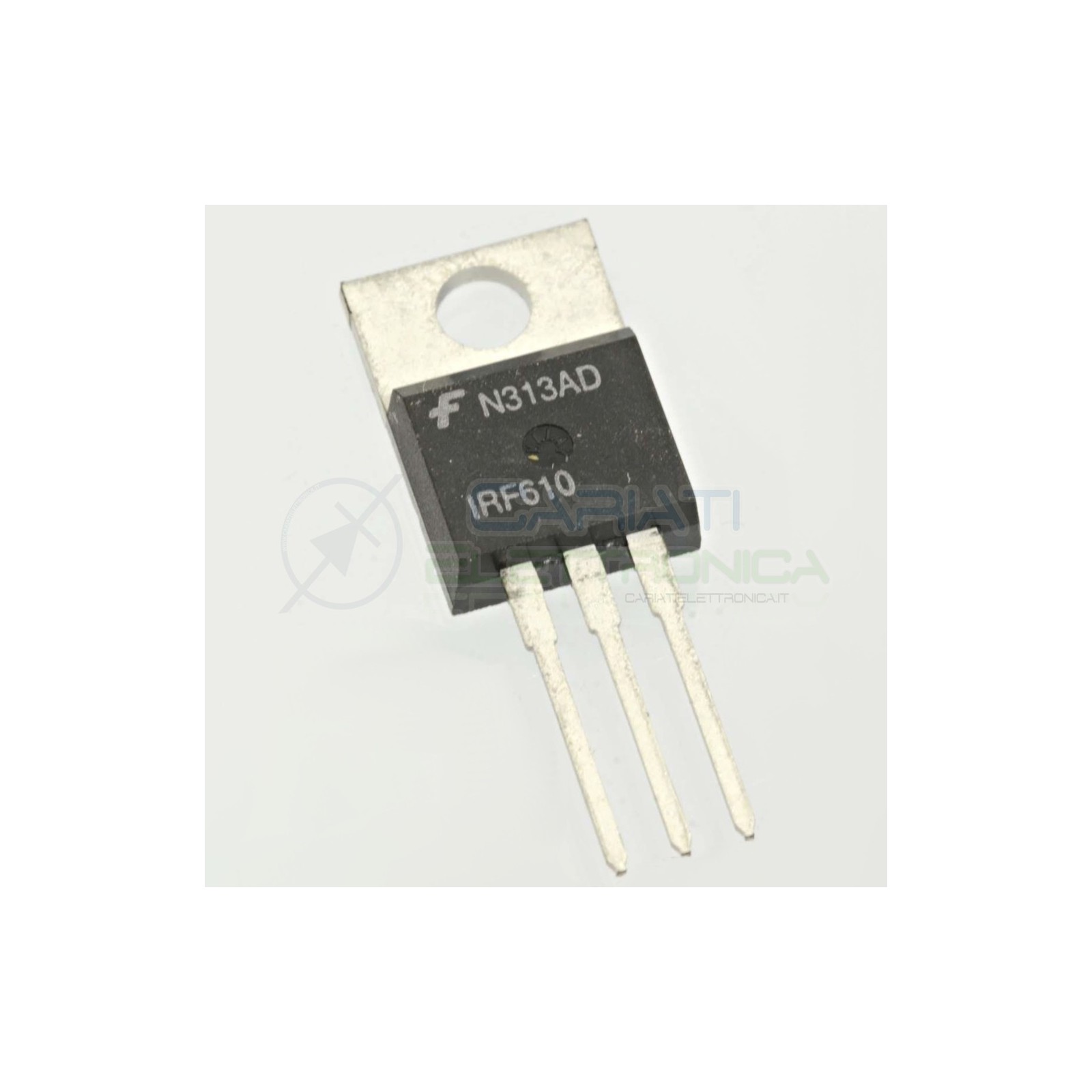 2 PEZZI TRANSISTOR MOSFET Fairchild IRF610 Canale N TO-220 3,3A 200V 36WATT