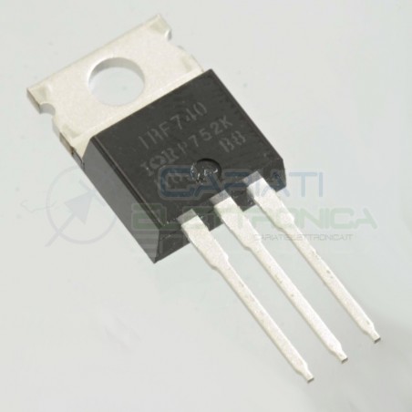 1 PEZZO TRANSISTOR MOSFET IOR IRF740 IRF740PBF N MOSFET 400V 10A 125W TO-220 Infineon