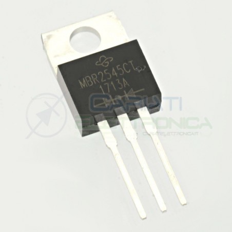 1 PEZZO Diodo Schottky MBR2545CT VISHAY Catodo comune 30A 45V TO-220