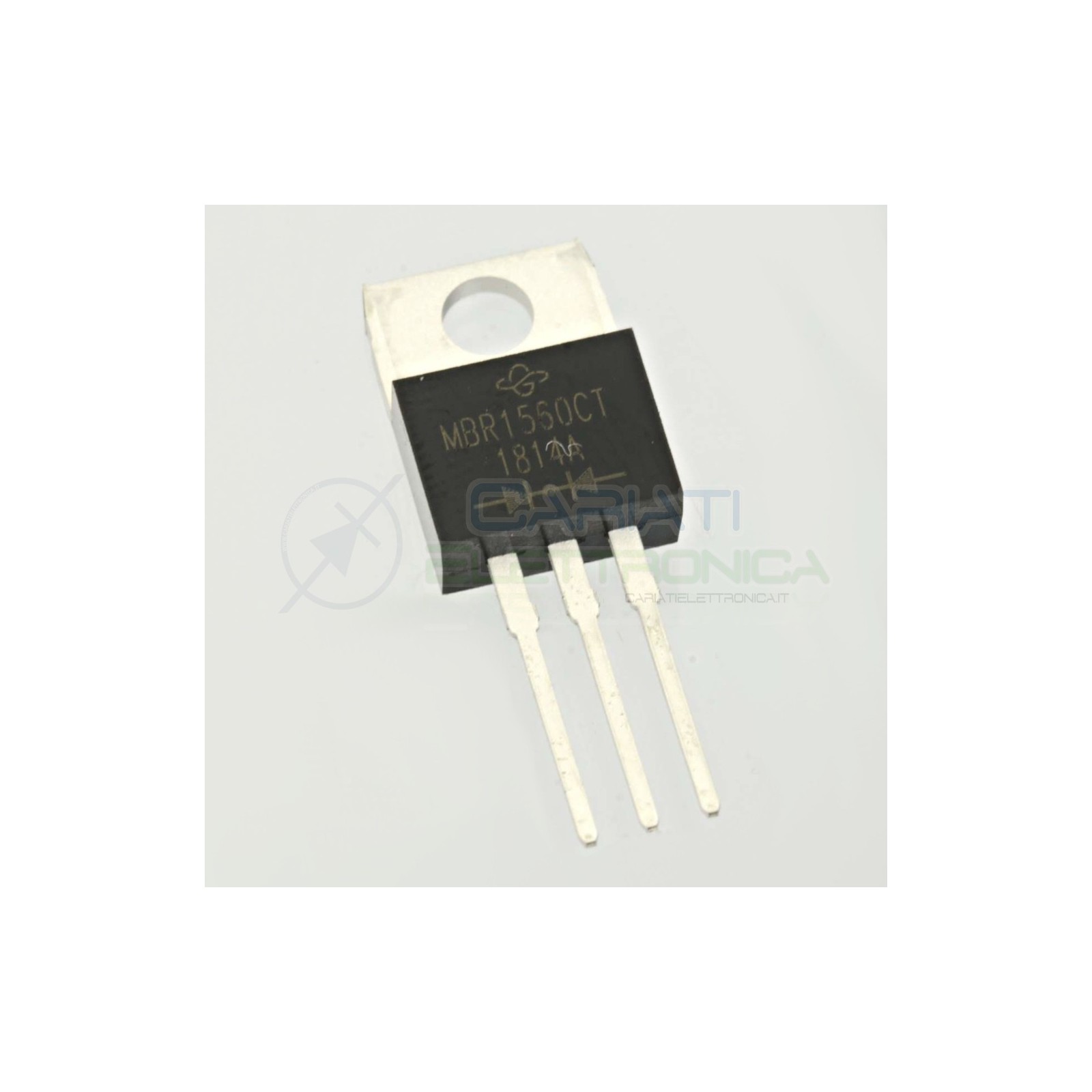 1 PEZZO Diodo Schottky MBR1560CT VISHAY Catodo comune 15A 60V TO-220