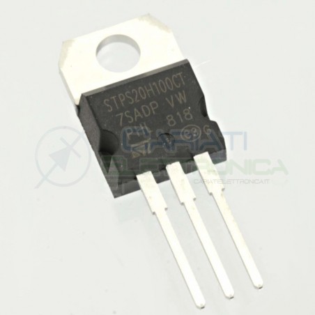 1 PEZZO Diodo Schottky STPS20H100CT Catodo comune 20A 100V TO-220