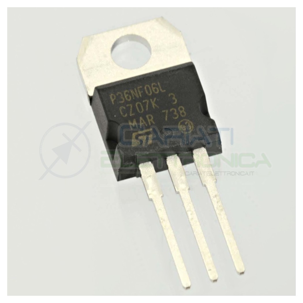 1 PEZZO TRANSISTOR MOSFET STP36NF06L Canale N 60V 36A 70WATT TO-220 P36NF06L