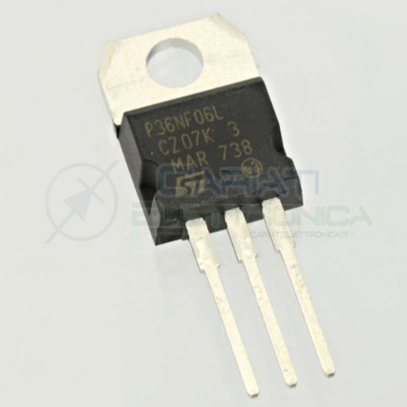 1 PEZZO TRANSISTOR MOSFET STP36NF06L Canale N 60V 36A 70WATT TO-220 P36NF06L