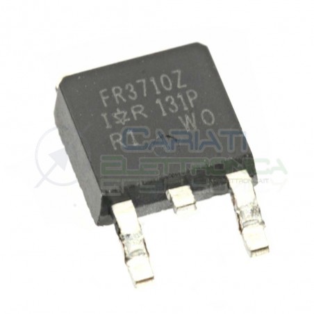 1 PEZZO TRANSISTOR MOSFET FR3710Z IRFR3710Z Canale N 100V 42A 140WATT TO-252