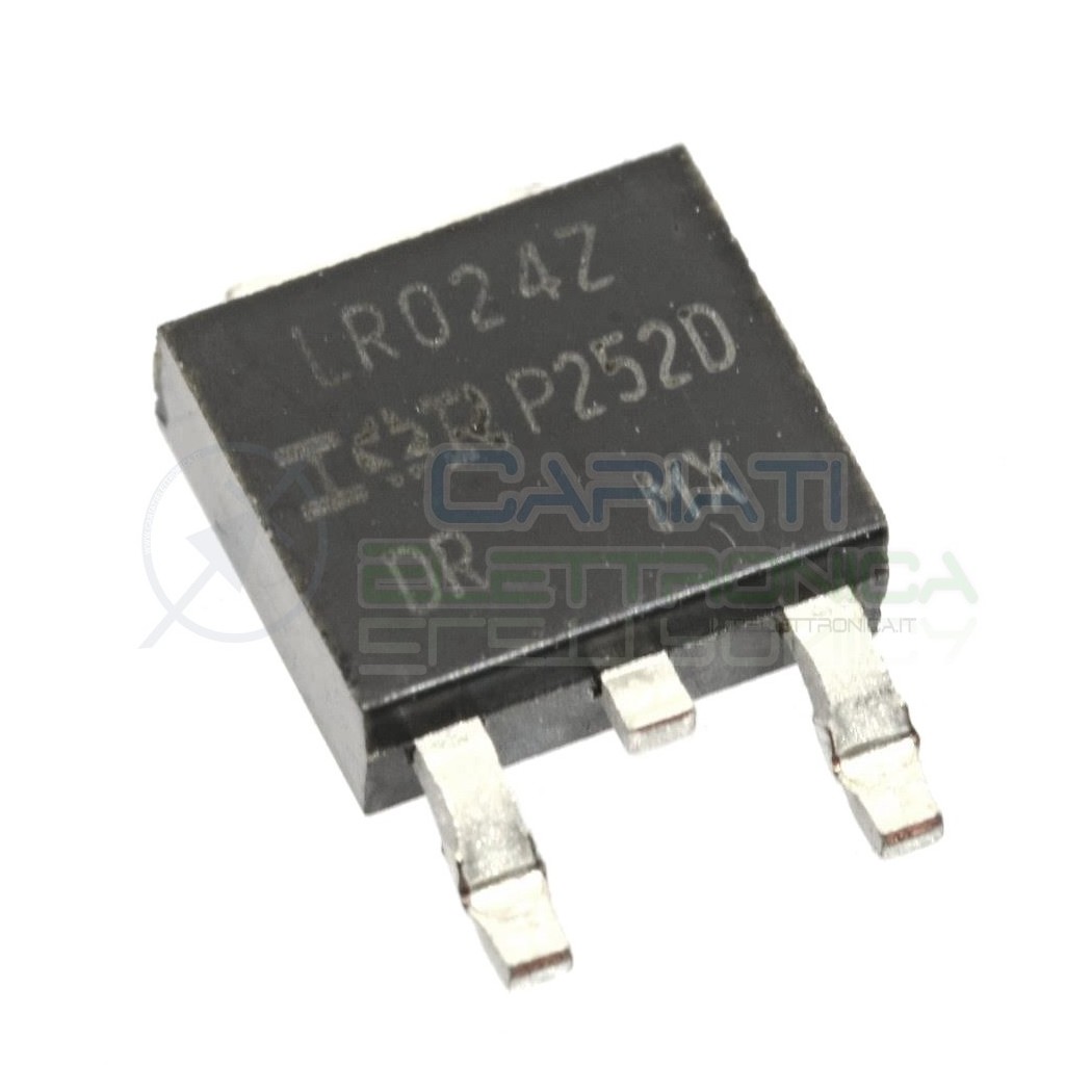 2 PEZZI TRANSISTOR MOSFET LR024N IRLR024NPBF Canale N 55V 17A 45WATT TO-252