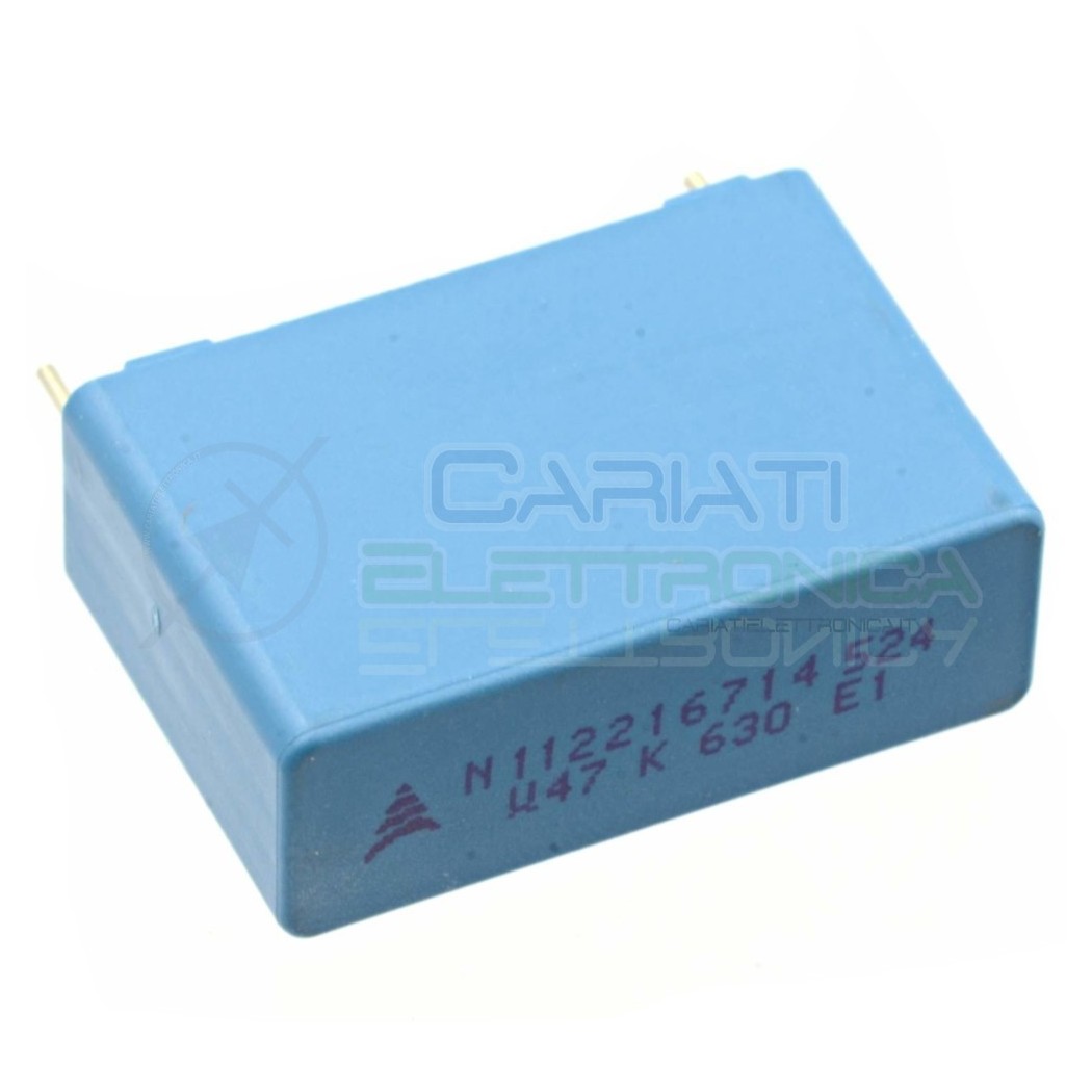 1 PEZZO Condensatore in Polipropilene MKP 470nF 0,47 630V Passo 27,5mm 10%