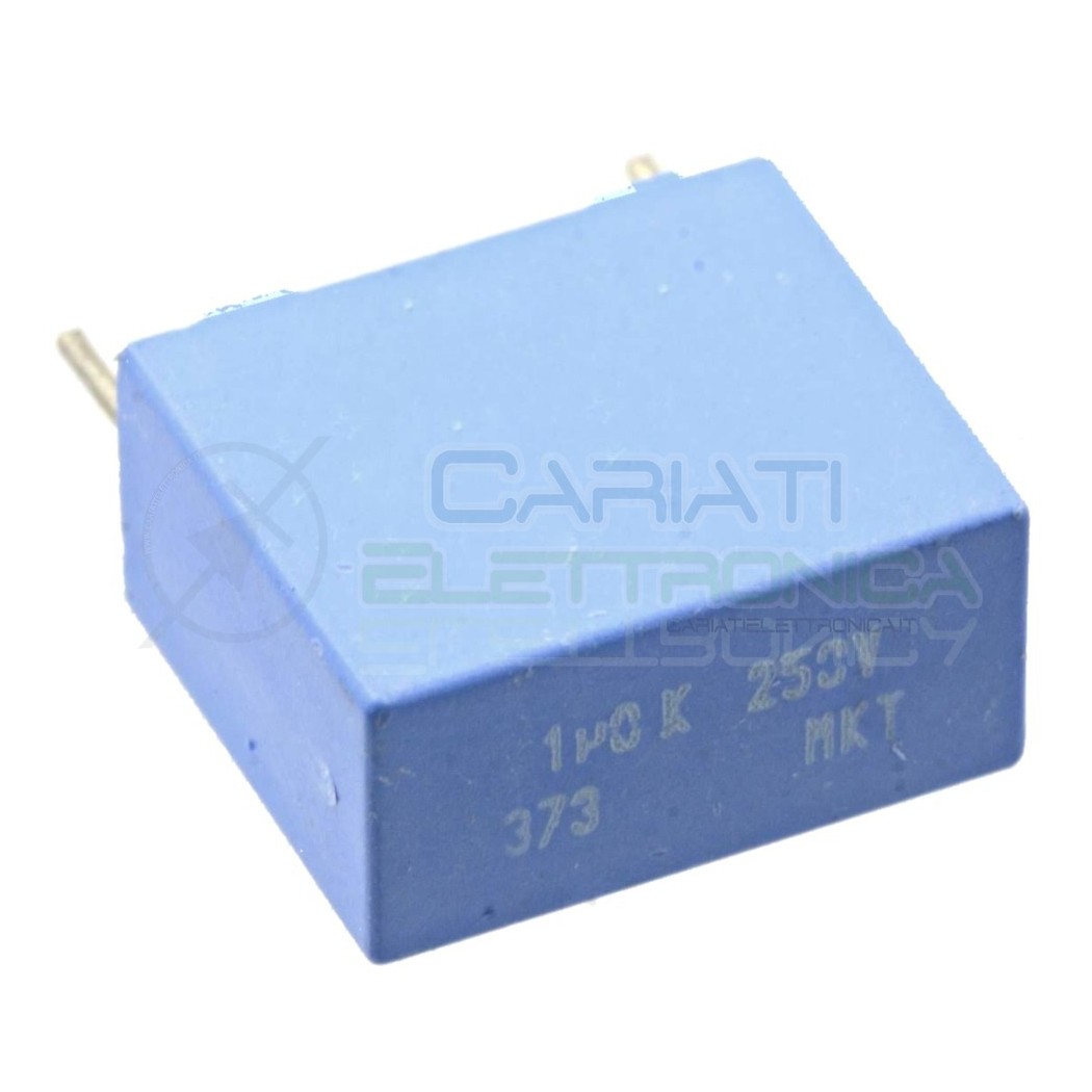 1 PEZZO Condensatore in Poliestere MKT 1uF 1 uF 250V Passo 15mm 10%Vishay