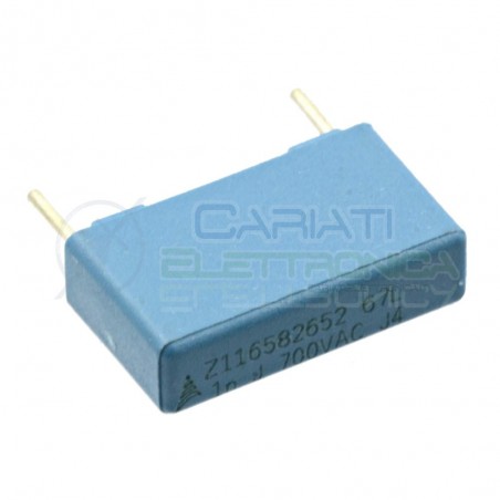 2 pezzi Condensatore in Polipropilene 1nF 1000pF 2KV Passo 15mm 10% B32672 EPCOS