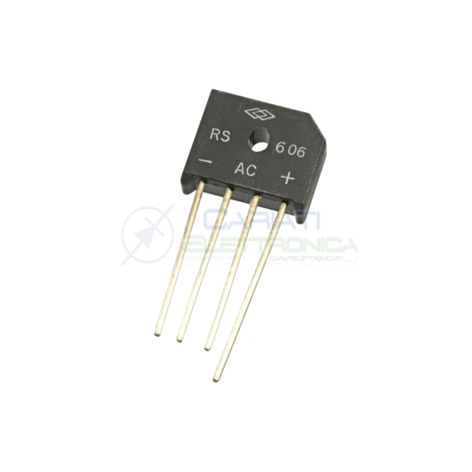 1 Pezzo Ponte raddrizzatore monofase RS606 800V 6A DC COMPONENTSDC COMPONENTS
