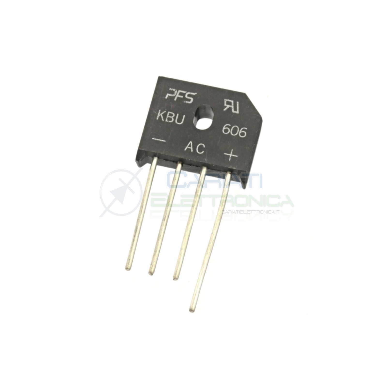 KBU606 600V 6A Raddrizzatore a ponte diodi monofase ponte di graetz doppia semionda Pfs