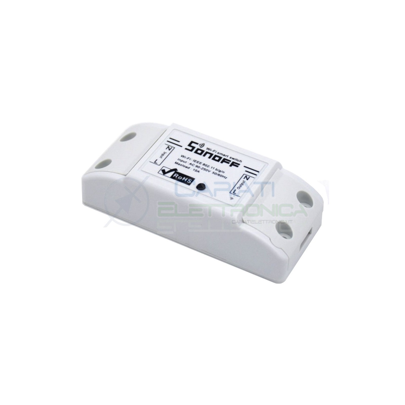 SCHEDA 1 RELè SONOFF BASIC 230V INTERRUTTORE WIFI INTERNET CON APP TELEFONO
