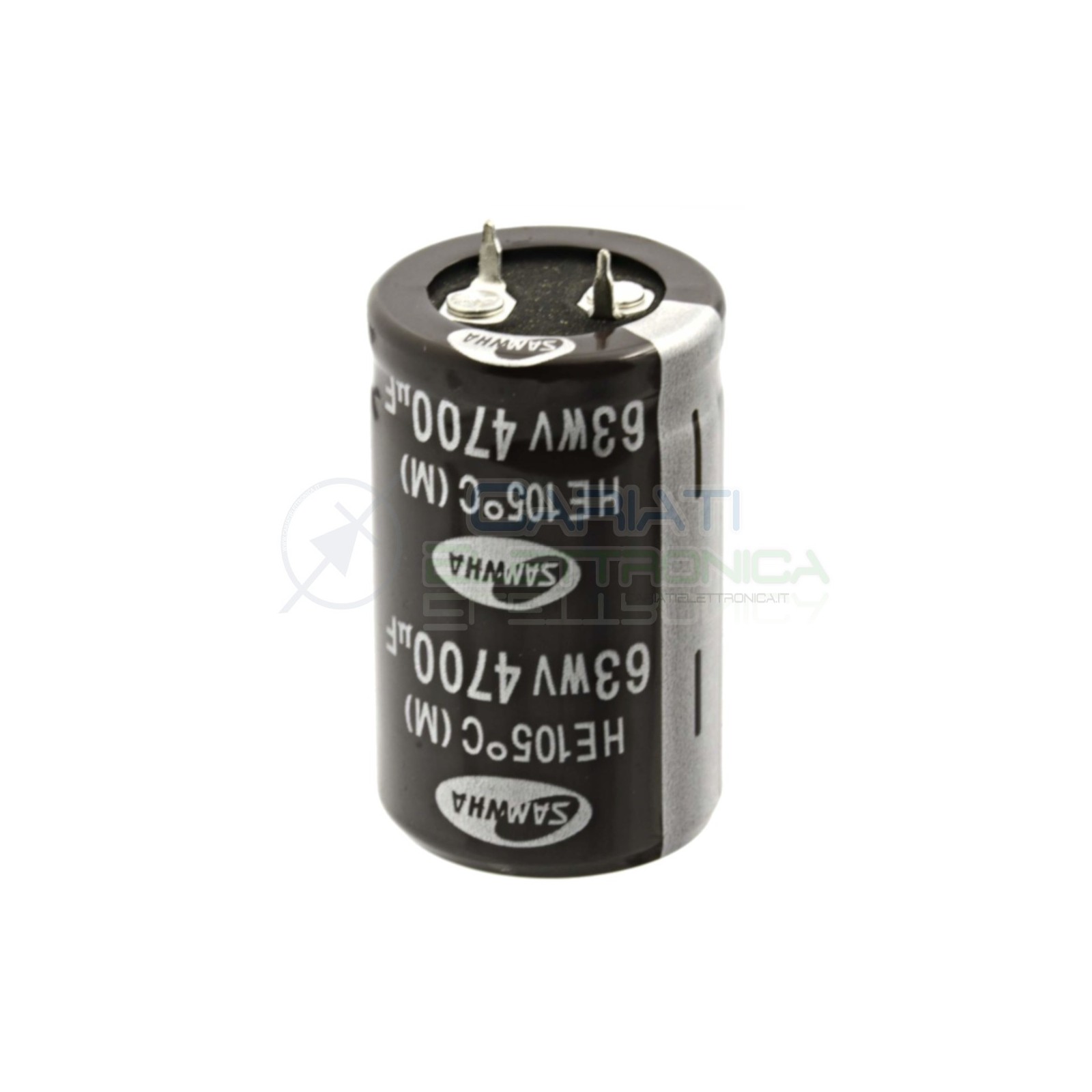 Condensatore elettrolitico SAMWHA SNAP IN 4700uF 4700 uF 63V 105°C 25 x 40mm Samwha