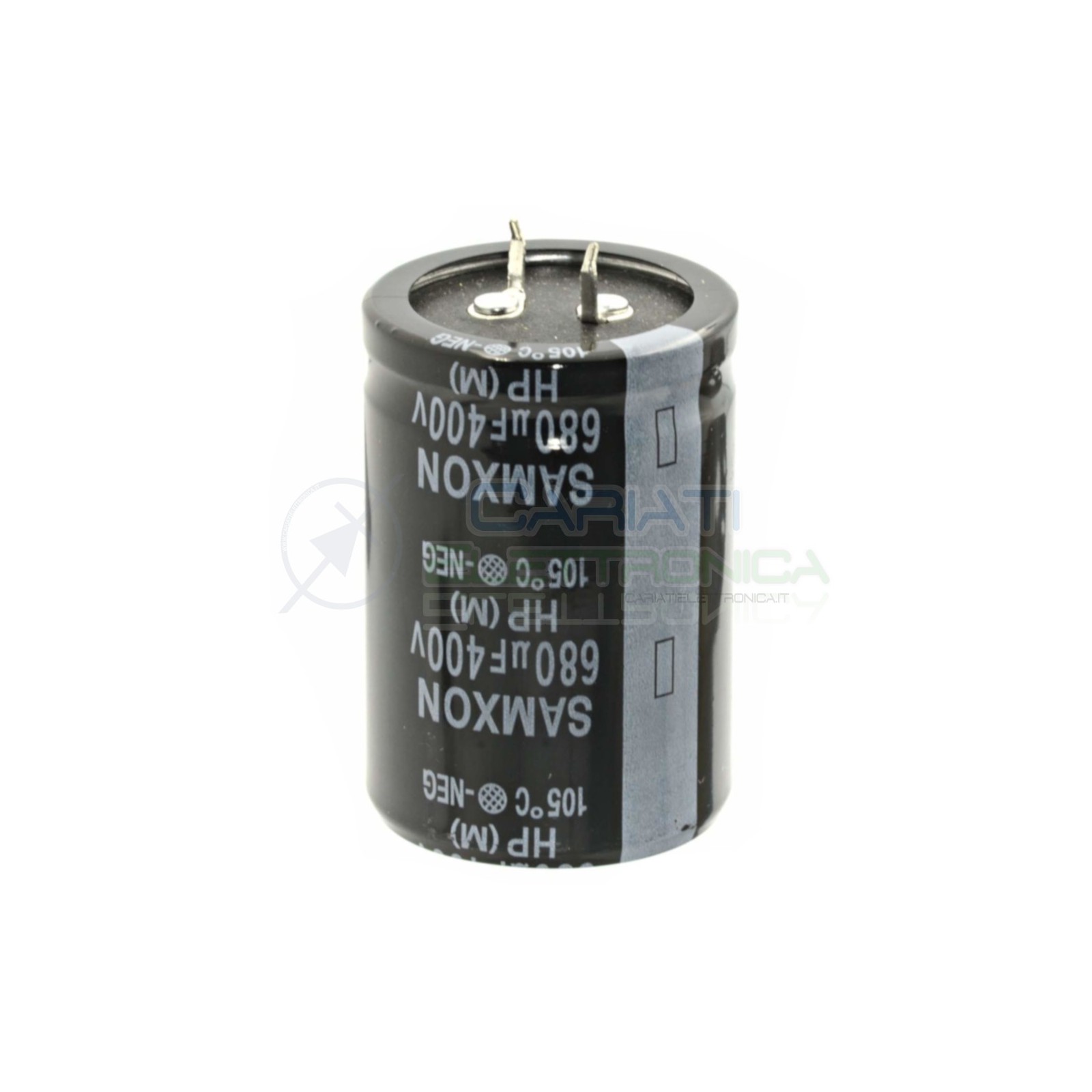 680uF 400V Condensatore Elelettrolitico Snap-In 35 x 50 mm 105° passo 10mm Samxon Samxon