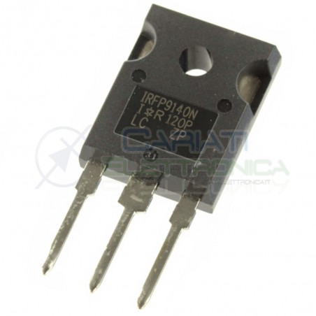 1 PEZZO TRANSISTOR IRFP9140 IRFP 9140 CANALE P HEXFET MOSFET 23A 100V 140W