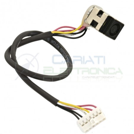 Connettore Alimentazione DC Power Jack PJ153 HP CQ61 G61 CQ71 DV5 DV6 DV7 6 PIN