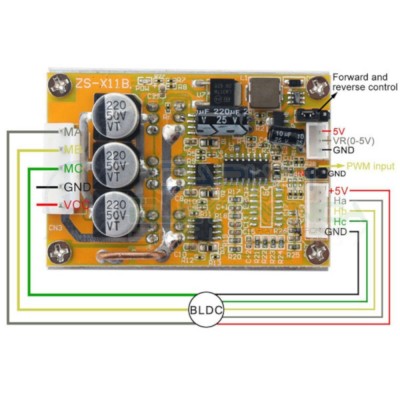 Driver Controller Scheda Per Motori Brushless Con Sensore Hall Generico