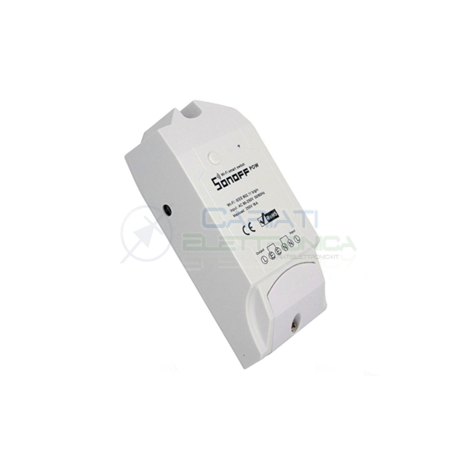 Sonoff Pow 16A POW WiFi Wireless Smart Swtich monitor consumi energetici tempo