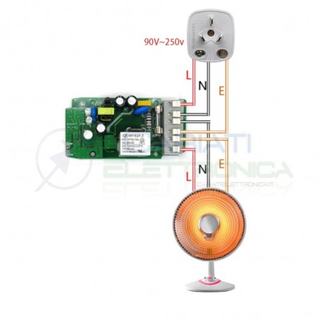 Sonoff Pow 16A POW WiFi Wireless Smart Swtich monitor consumi energetici tempo