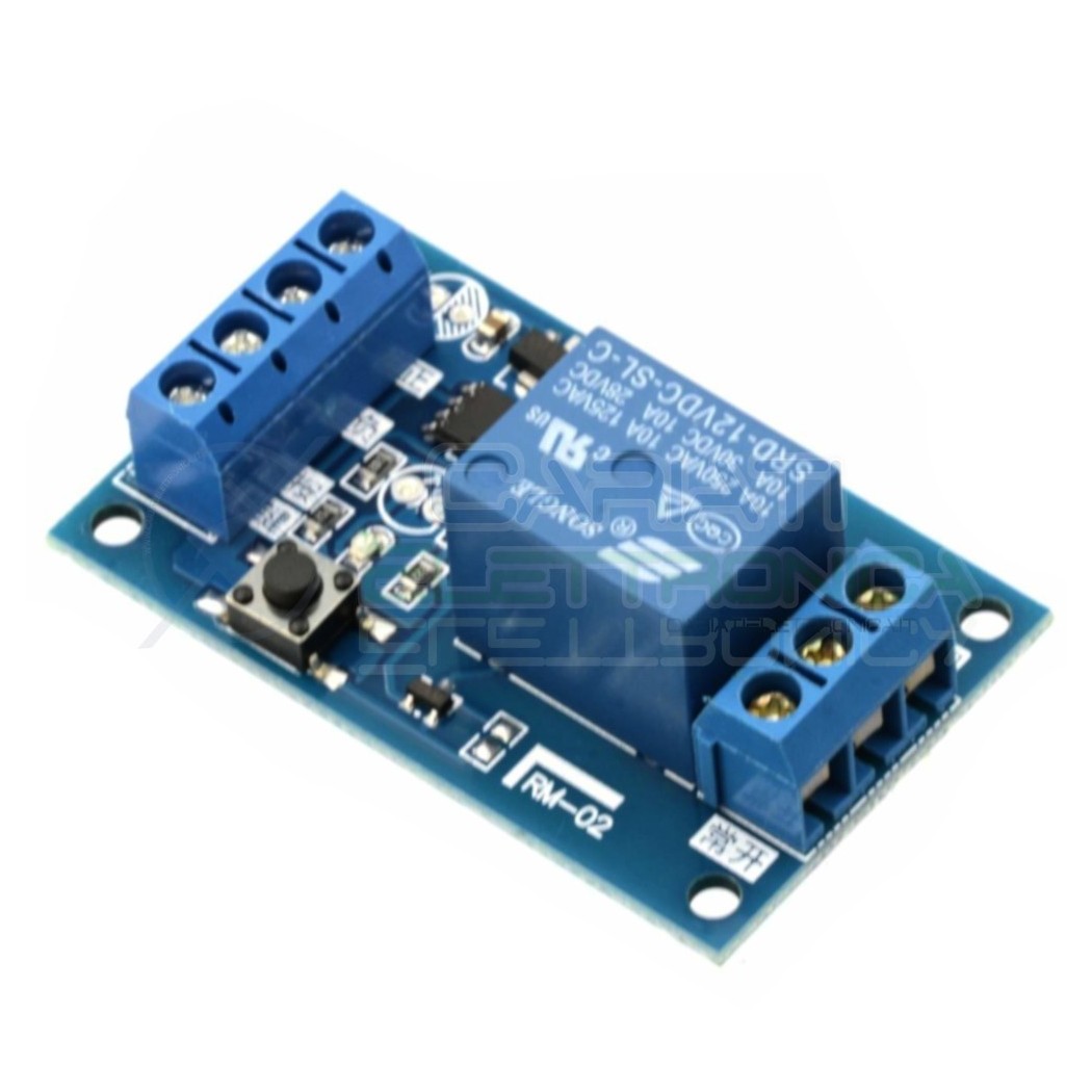 Scheda Relay Relè BISTABILE 12V Dc 10A Singolo 1 Scambio SONGLE SRD-12VDC-SL-C SPDT PCBGenerico