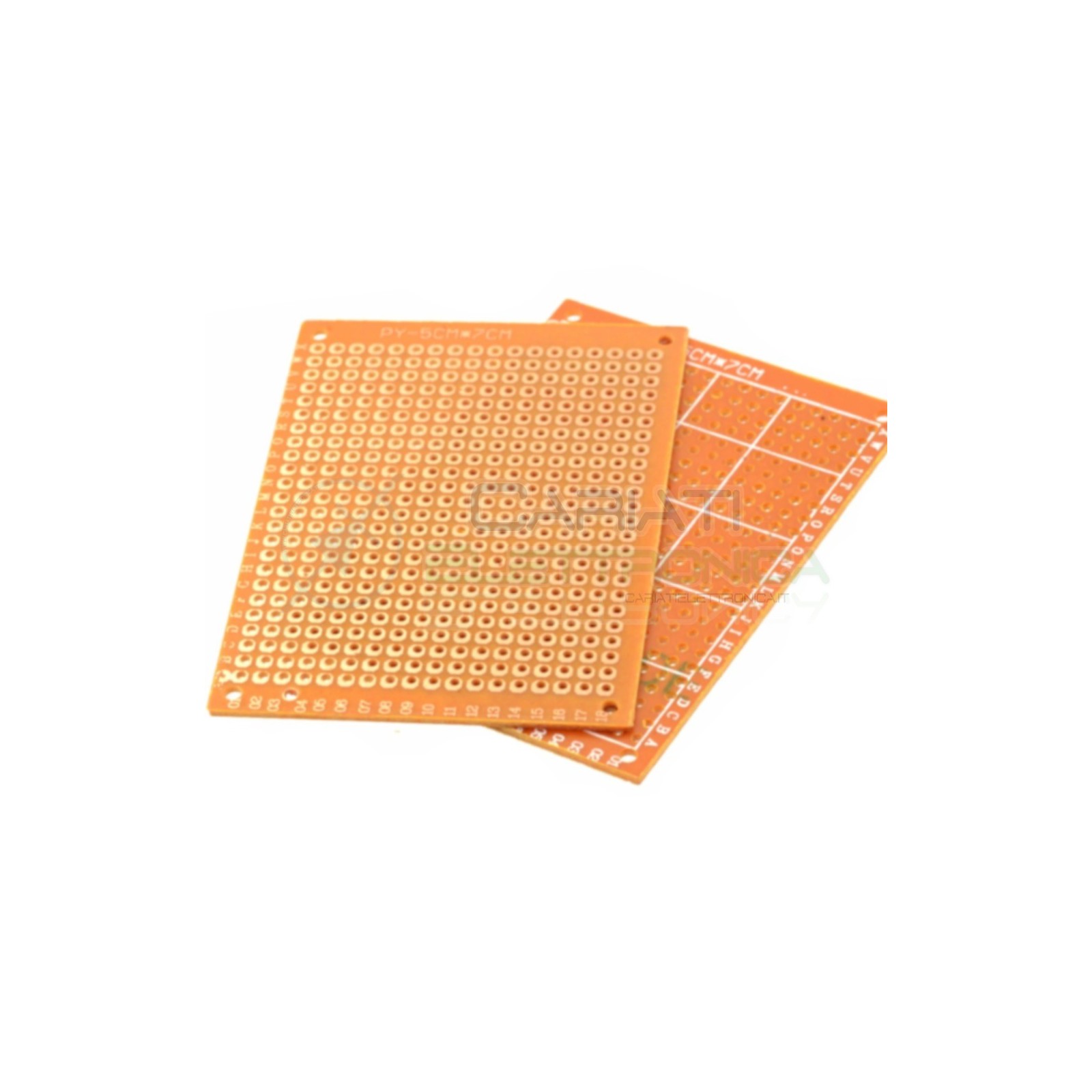2 PEZZI BASETTA MILLEFORI BREADBOARD 70 x 50 mm Bachelite Mono FacciaGenerico