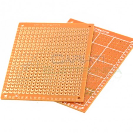 2 PEZZI BASETTA MILLEFORI BREADBOARD 70x50mm Bachelite Mono Faccia Generico