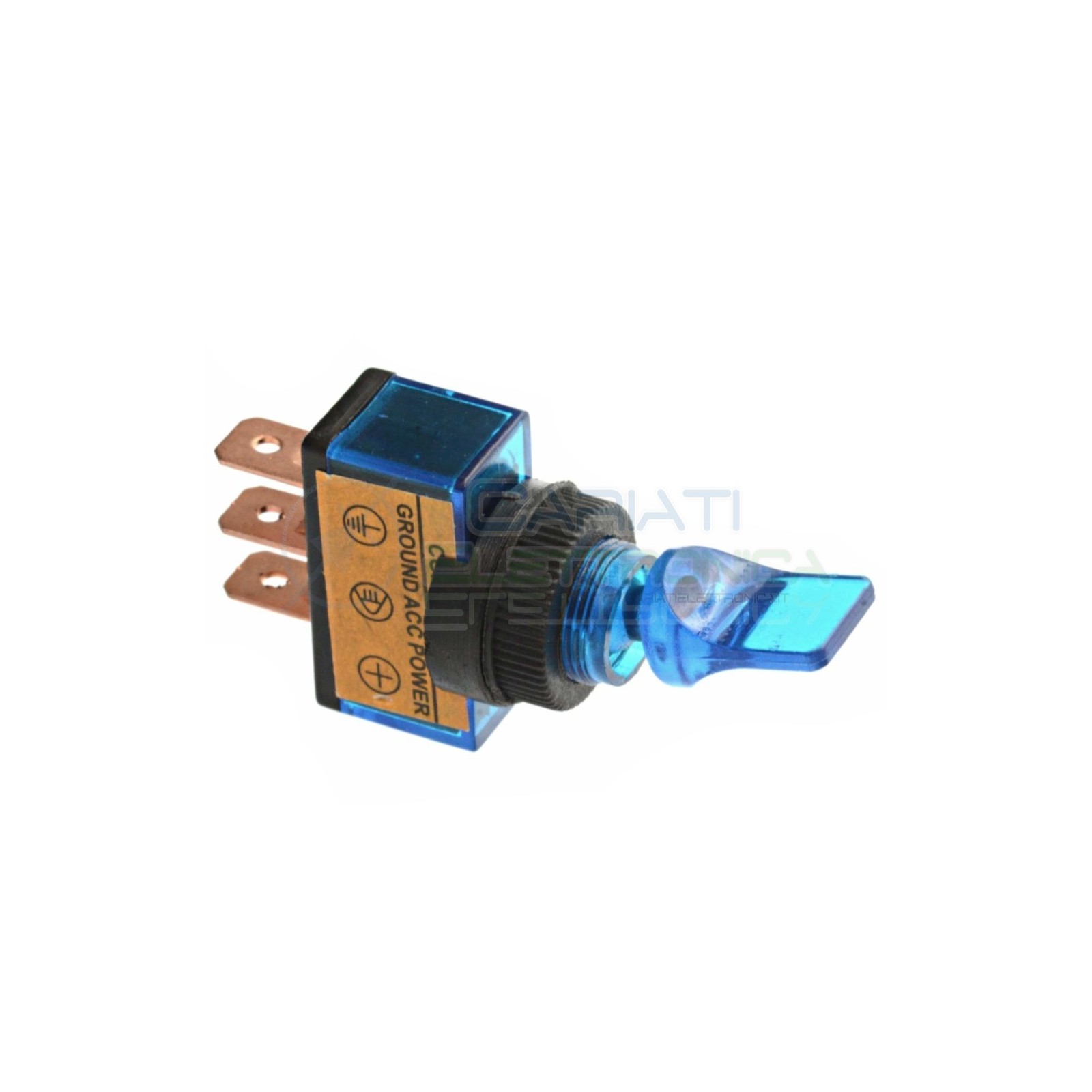 Interruttore a Leva Bilanciere Con Luce Blu Tuning 12V 20A SPST
