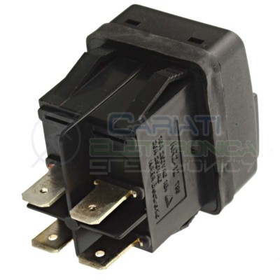 Interruttore a Bilanciere bipolare 250V 16A rocker DPST ON OFF 0 1