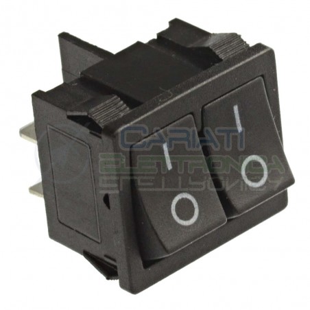 Interruttore a Bilanciere Bipolare ON OFF 6A 250V DPST Rocket