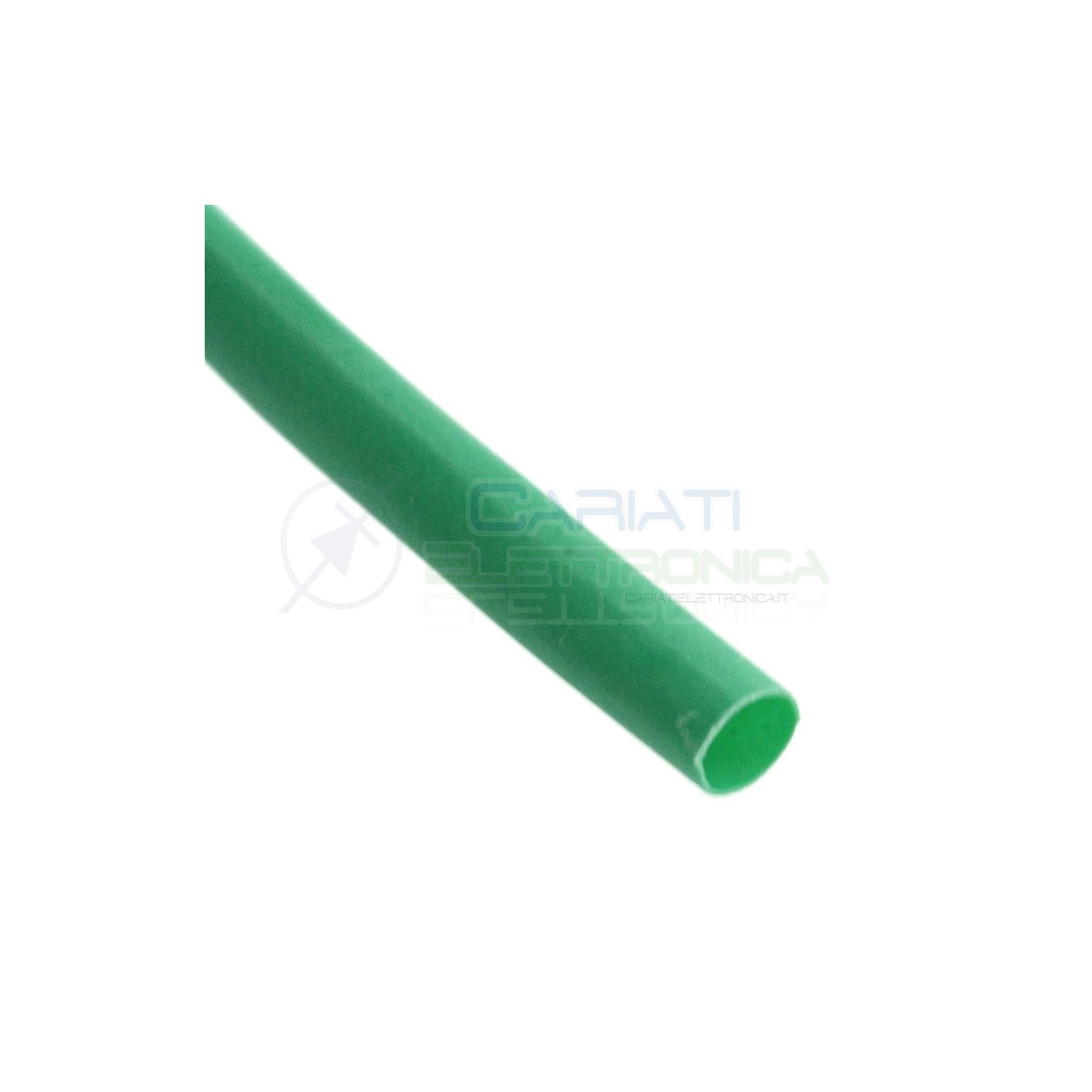 2 METRI DI Guaina Termoretraibile da 1,5mm VERDE Termorestringente 2m