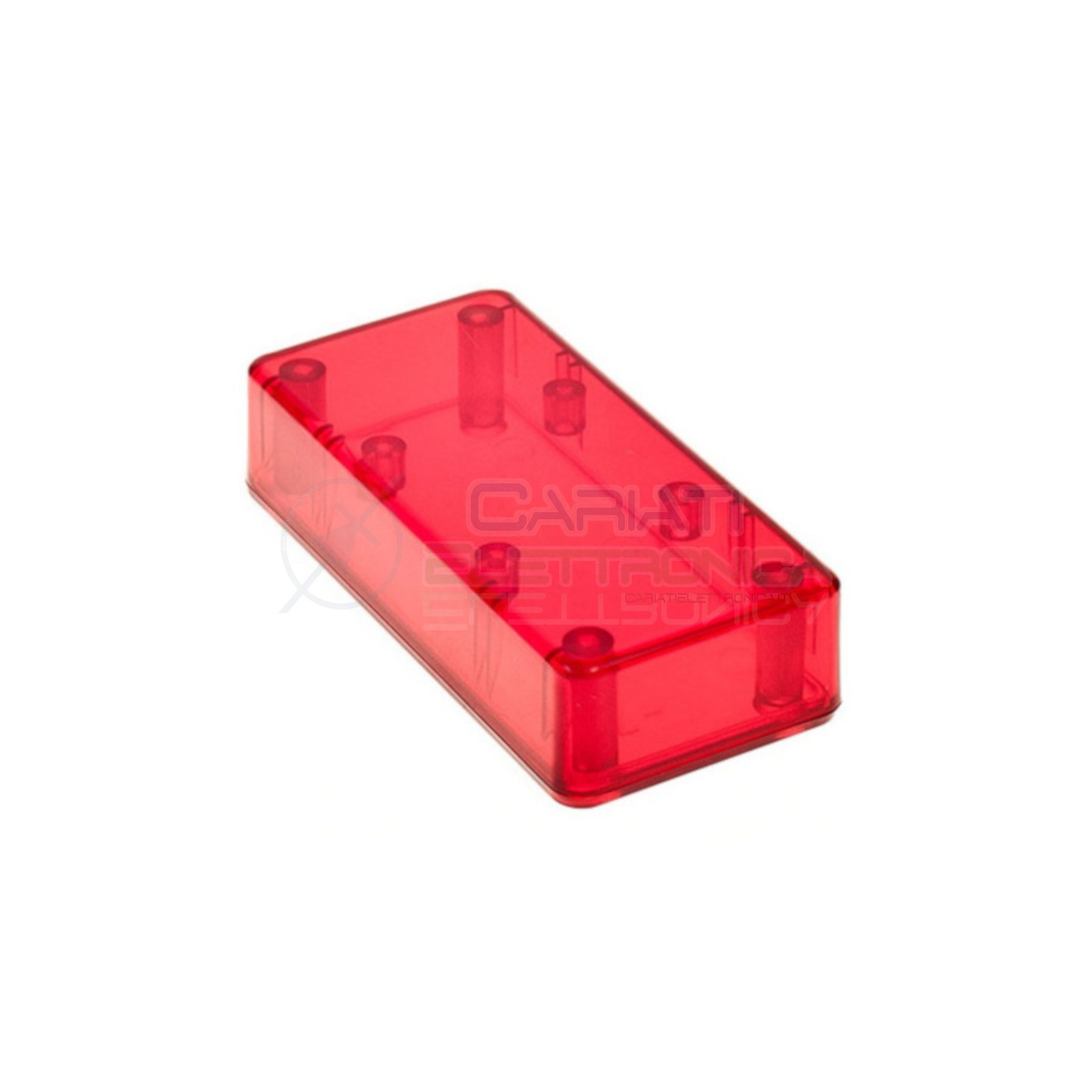 CONTENITORE PLASTICO ROSSO 95x23x45 CUSTODIA PLASTICA ELETTRONICA