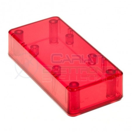 CONTENITORE PLASTICO ROSSO 95x23x45 CUSTODIA PLASTICA ELETTRONICA