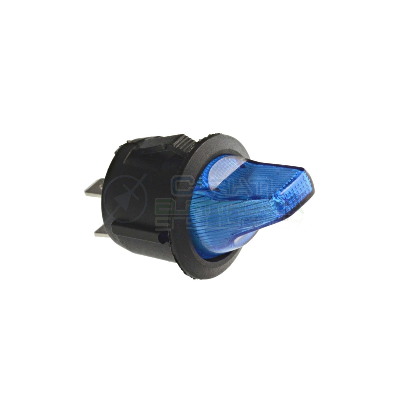Interruttore a Bilanciere con Leva unipolare da pannello Blu ON OFF 6A 250V SPST