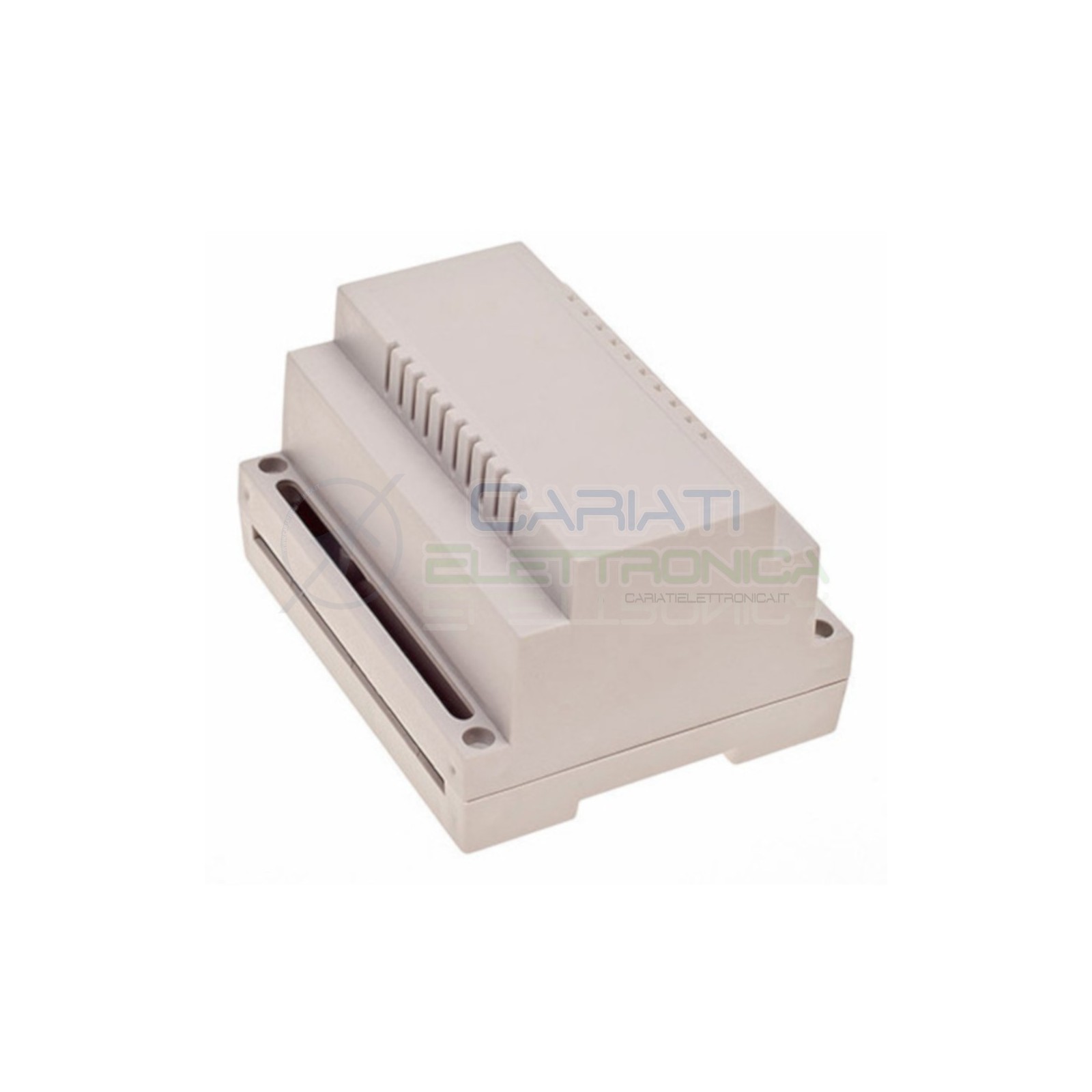 Contenitore Custodia DIN per Guida 90 x 107 x 65 Antifiamma V0 Grigio Domotica
