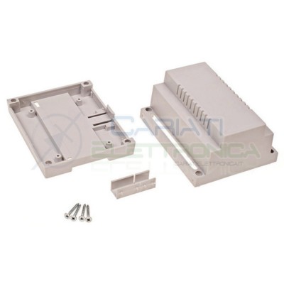 Contenitore Custodia DIN per Guida 90 x 107 x 65 Antifiamma V0 Grigio Domotica