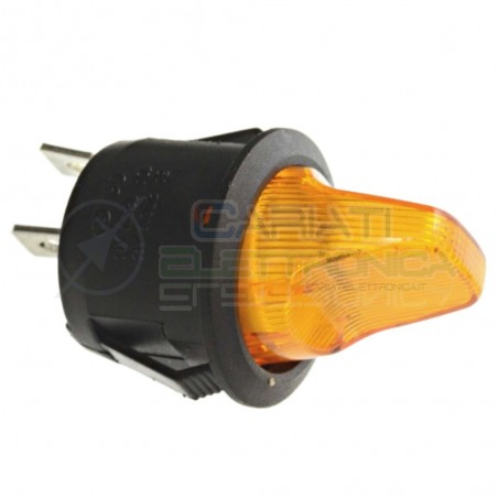 Interruttore a Bilanciere con Leva unipolare da pannello Blu ON OFF 6A 250V SPST