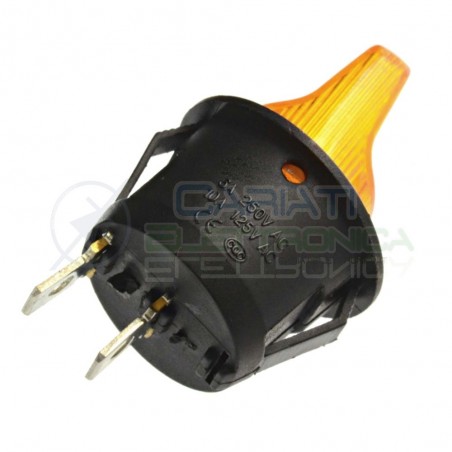 Interruttore a Bilanciere con Leva unipolare da pannello Blu ON OFF 6A 250V SPST