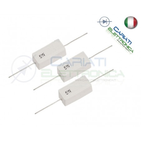 3 PEZZI Resistenza Ceramica 5 W 68 Ohm Resistenze