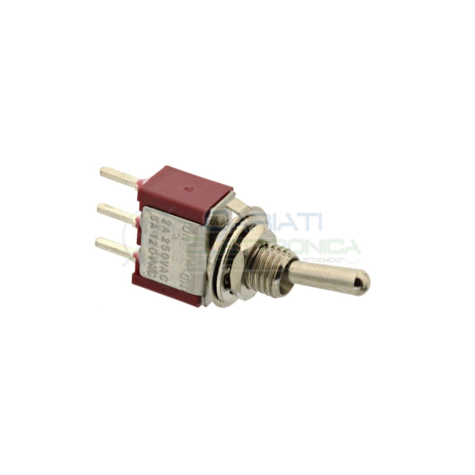 5 Pezzi Interruttore Deviatore a Leva ON ON 5A 120V SPDT per PCB Bilanciere