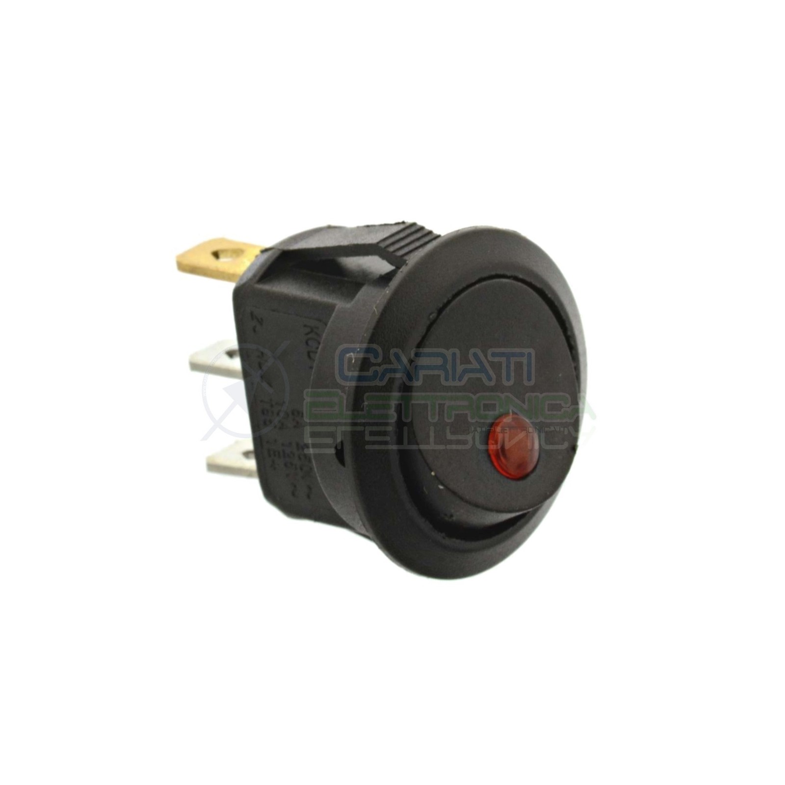 Interruttore a Bilanciere Rosso Con Luce 6A 250V SPST da Pannello