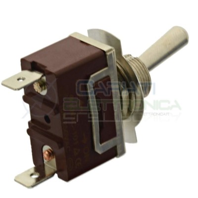 10 PEZZI INTERRUTTORE LEVA 12V 15A ON OFF CROMATO BILANCIERE AUTO MOTO TUNING BATTERIA
