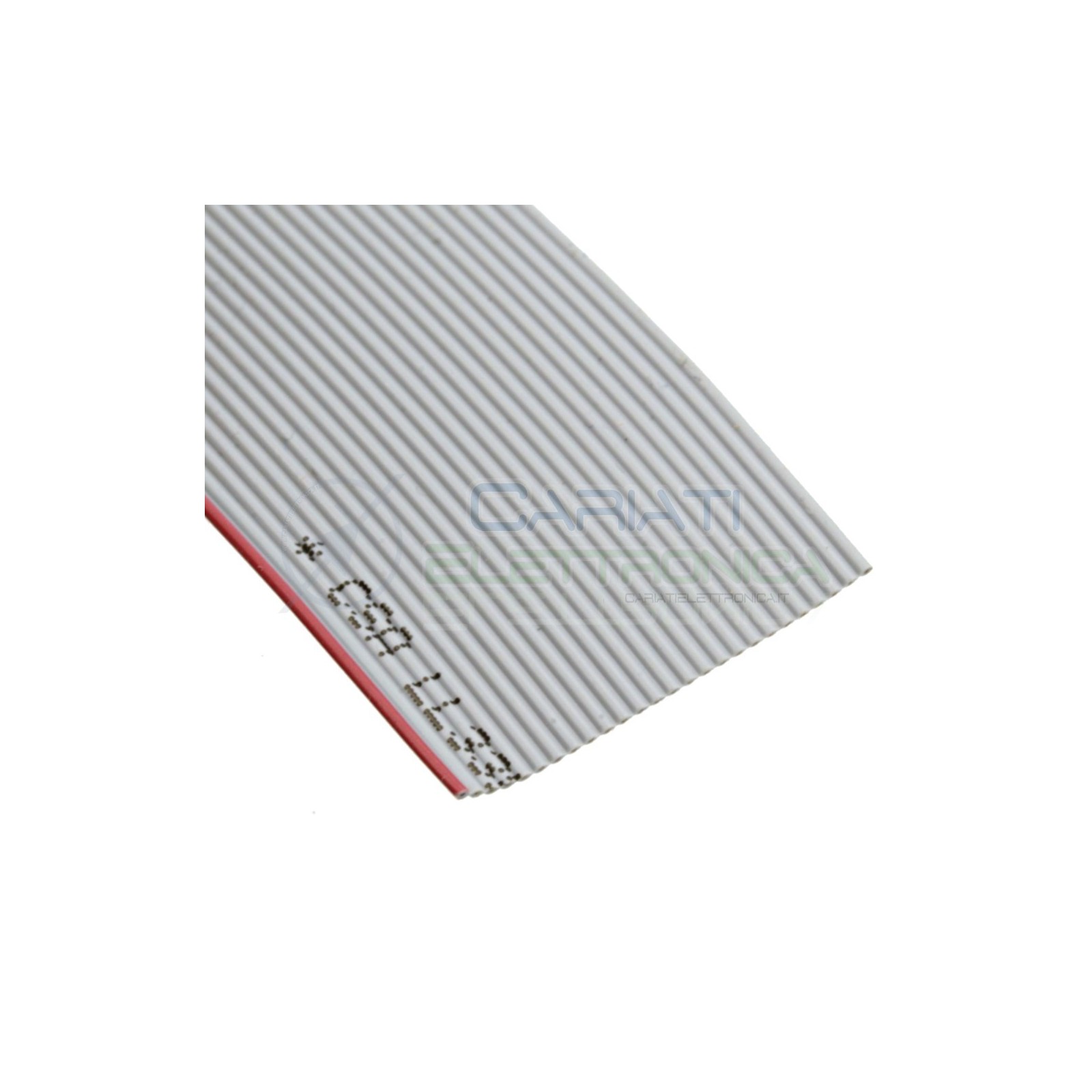 50cm Cavo Piatto Flat 26 Poli 26Pin Ribbon Idc flessibile 28AWG Passo 1,27mm Grigio