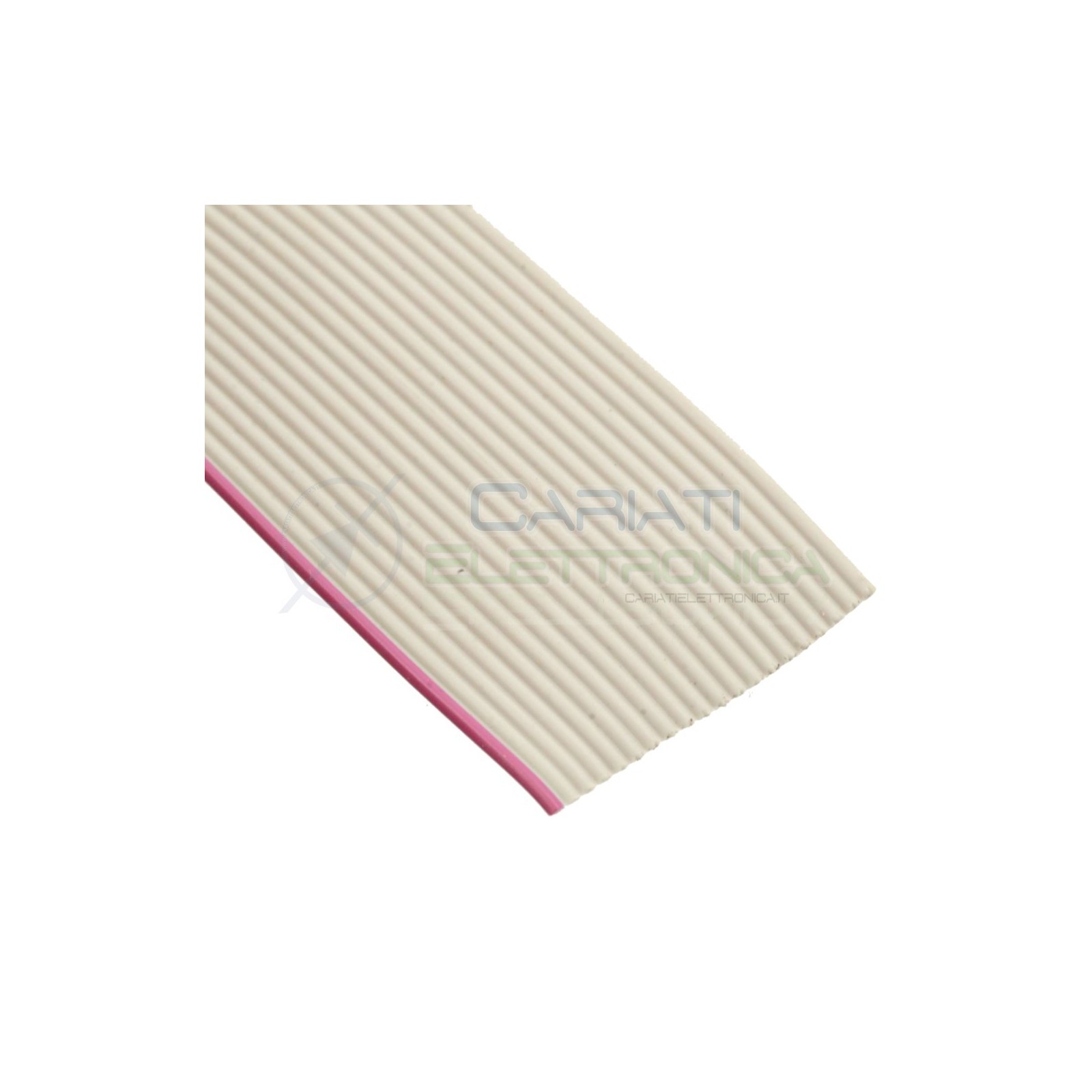 50cm DI CAVO PIATTO FLAT IDC MULTIPOLARE 28 AWG 20 POLI PASSO 1,27 GRIGIO