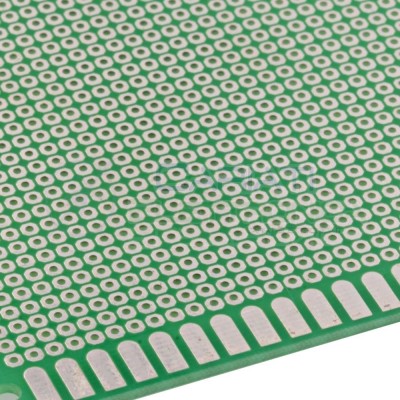 Basetta millefori 120 x 80 mm in Vetronite Doppia Faccia Passo 2,54mm breadboardCariati Elettronica