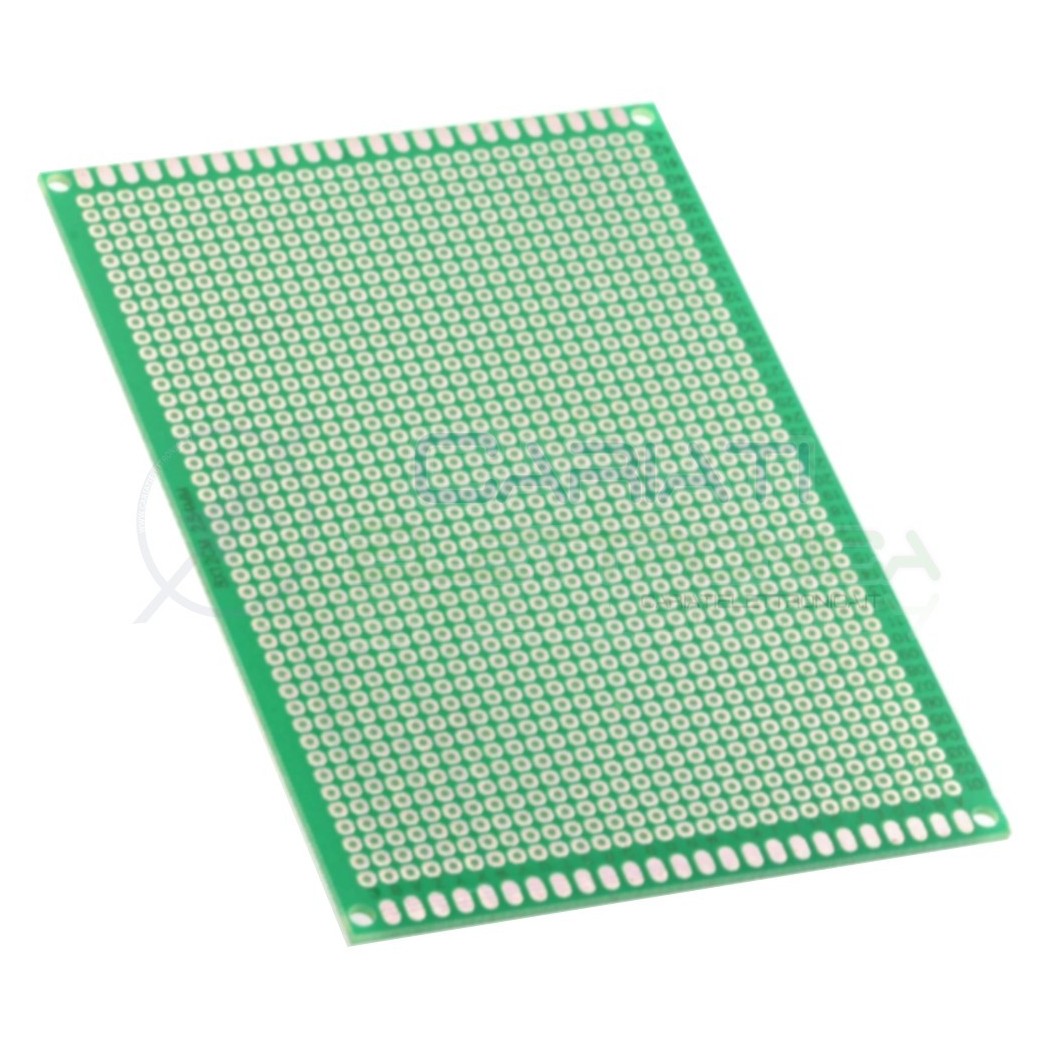 Basetta millefori 120x80mm in Vetronite Doppia Faccia Passo 2,54mm breadboard Cariati Elettronica