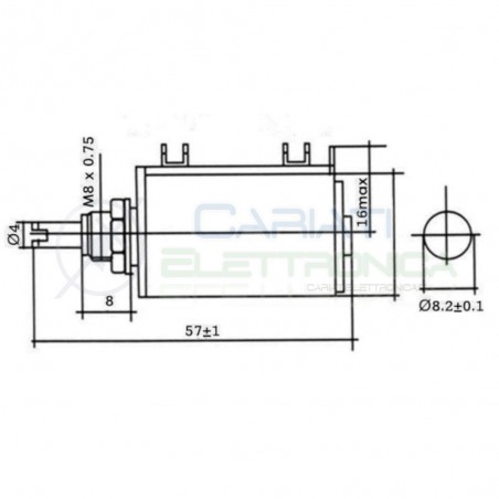 Potenziometro Multigiro Lineare 2Watt 10Kohm WXD3-13-2W 2 Watt 10 KohmGenerico